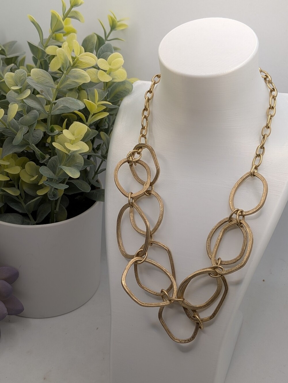 Chloe + Isabel Gold Link Statement Necklace